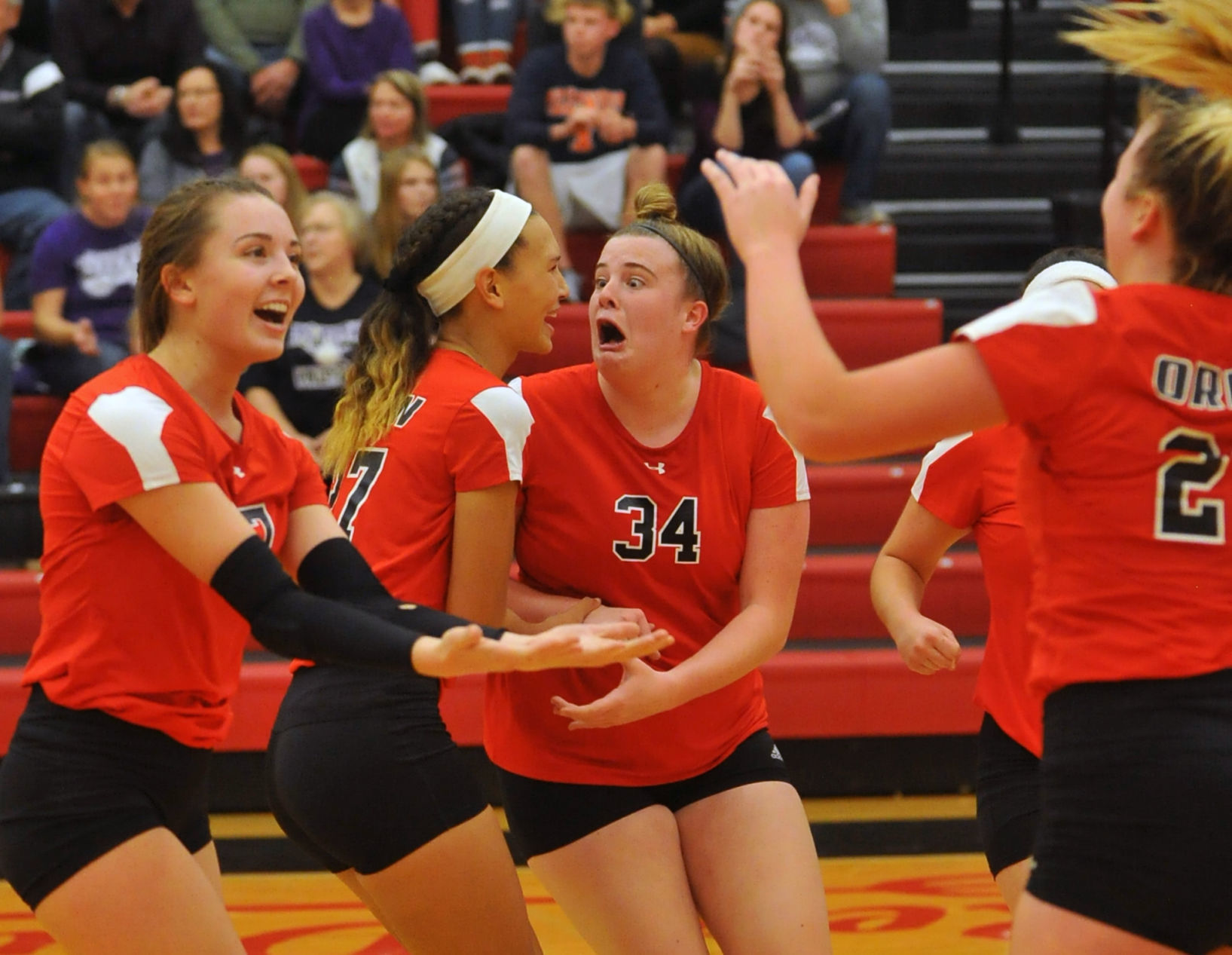 Orion vs El Paso Sectional volleyball tournament